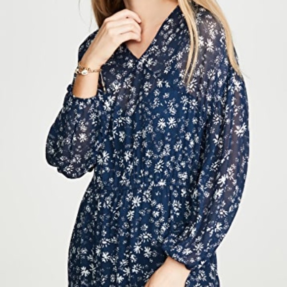 NWT Free People Blue Floral Wallflower Midi Dress - Picture 3 of 8